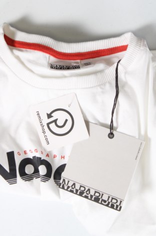 Kinder Shirt Napapijri, Größe 13-14y/ 164-168 cm, Farbe Weiß, Preis 22,27 €