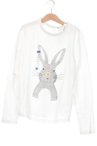 Kinder Shirt Okaidi, Größe 9-10y/ 140-146 cm, Farbe Weiß, Preis 9,28 €
