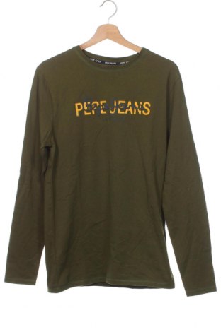 Bluză pentru copii Pepe Jeans, Mărime 15-18y/ 170-176 cm, Culoare Verde, Preț 141,37 Lei