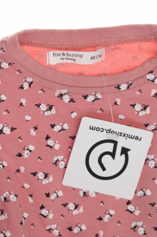 Kinder Shirt Sinsay, Größe 3-6m/ 62-68 cm, Farbe Rosa, Preis 3,32 €