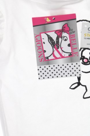 Παιδική μπλούζα Snoopy, Μέγεθος 1-2m/ 50-56 εκ., Χρώμα Λευκό, Τιμή 4,92 €