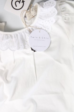 Kinder Shirt Twin&Chic, Größe 9-10y/ 140-146 cm, Farbe Weiß, Preis 26,60 €
