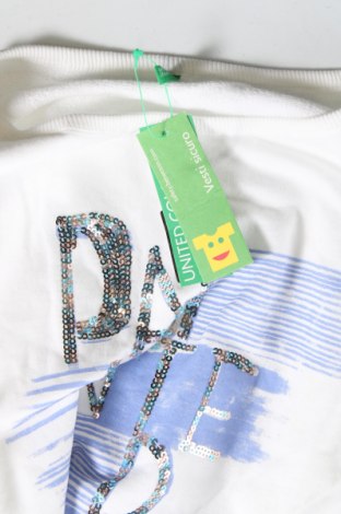 Kinder Shirt United Colors Of Benetton, Größe 14-15y/ 168-170 cm, Farbe Weiß, Preis 10,52 €
