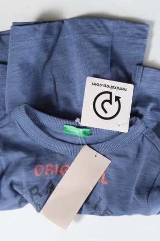 Dziecięca bluzka United Colors Of Benetton, Rozmiar 12-18m/ 80-86 cm, Kolor Niebieski, Cena 54,38 zł
