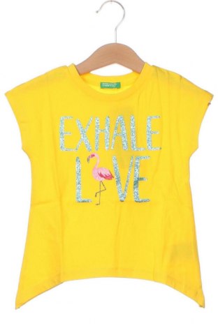 Детска блуза United Colors Of Benetton, Размер 12-18m/ 80-86 см, Цвят Жълт, Цена 20,40 лв.