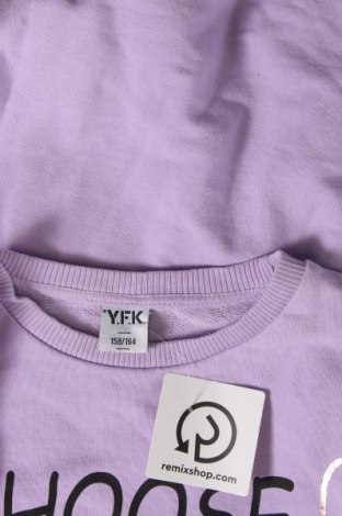 Детска блуза Y.F.K., Размер 12-13y/ 158-164 см, Цвят Лилав, Цена 7,37 лв.