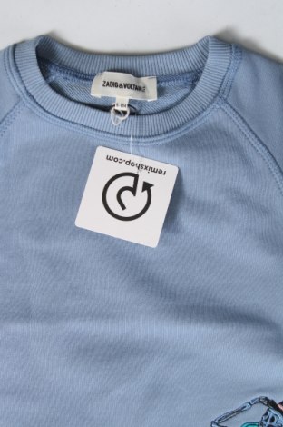Детска блуза Zadig & Voltaire, Размер 4-5y/ 110-116 см, Цвят Син, Цена 80,46 лв.