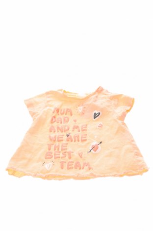 Детска блуза Zara, Размер 6-9m/ 68-74 см, Цвят Оранжев, Цена 6,84 лв.