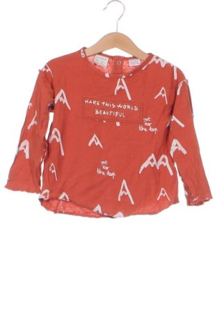 Детска блуза Zara, Размер 18-24m/ 86-98 см, Цвят Оранжев, Цена 8,21 лв.