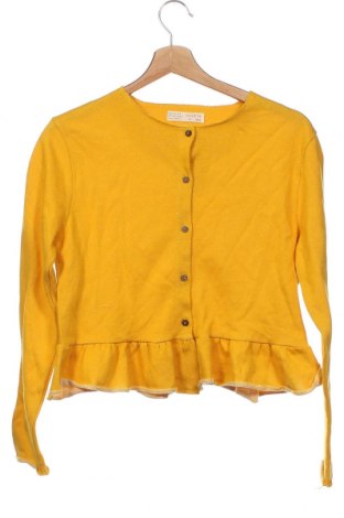 Kinder Strickjacke Zara, Größe 13-14y/ 164-168 cm, Farbe Gelb, Preis 5,12 €