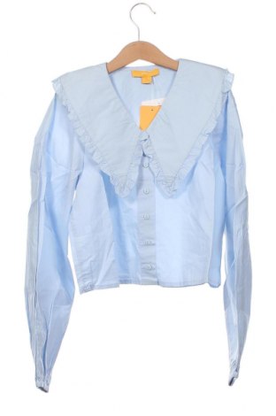 Παιδικό πουκάμισο Gina Tricot, Μέγεθος 10-11y/ 146-152 εκ., Χρώμα Μπλέ, Τιμή 8,50 €