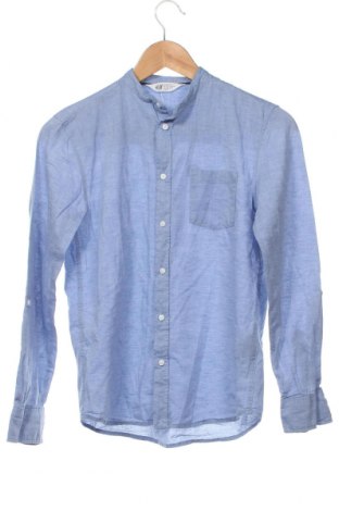 Kinderhemd H&M, Größe 12-13y/ 158-164 cm, Farbe Blau, Preis 7,65 €