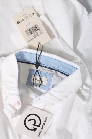 Kinderhemd Pepe Jeans, Größe 7-8y/ 128-134 cm, Farbe Weiß, Preis 18,93 €