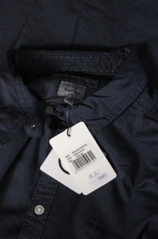 Детска риза Pepe Jeans, Размер 13-14y/ 164-168 см, Цвят Син, Цена 36,72 лв.