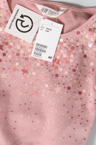 Детска рокля H&M, Размер 4-5y/ 110-116 см, Цвят Розов, Цена 33,00 лв.