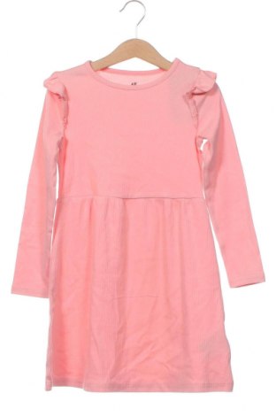 Детска рокля H&M, Размер 4-5y/ 110-116 см, Цвят Розов, Цена 72,60 лв.