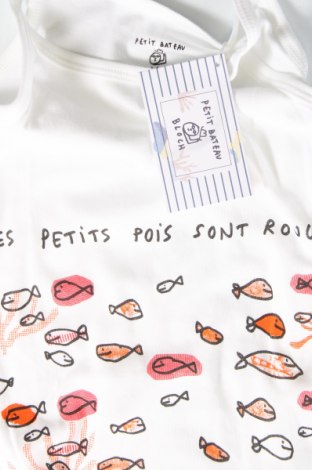 Детска рокля Petit Bateau, Размер 5-6y/ 116-122 см, Цвят Бял, Цена 72,09 лв.