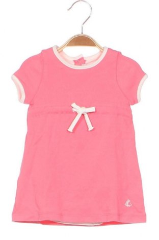 Детска рокля Petit Bateau, Размер 3-6m/ 62-68 см, Цвят Розов, Цена 53,40 лв.