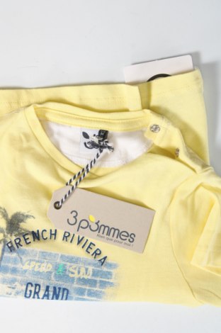 Tricou pentru copii 3 Pommes, Mărime 9-12m/ 74-80 cm, Culoare Galben, Preț 42,11 Lei