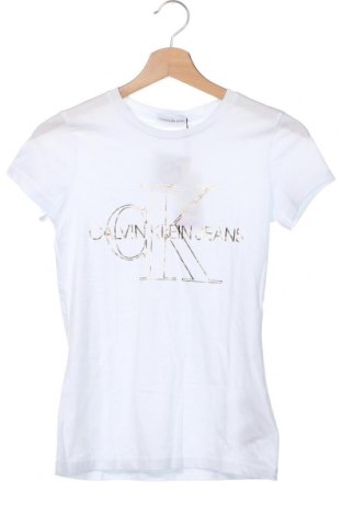 Kinder T-Shirt Calvin Klein Jeans, Größe 13-14y/ 164-168 cm, Farbe Weiß, Preis € 19,18