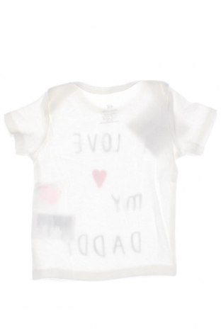 Kinder T-Shirt H&M, Größe 2-3m/ 56-62 cm, Farbe Weiß, Preis 6,14 €