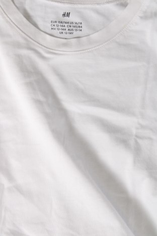 Tricou pentru copii H&M, Mărime 12-13y/ 158-164 cm, Culoare Alb, Preț 29,92 Lei