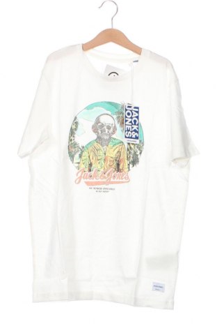 Kinder T-Shirt Jack & Jones, Größe 13-14y/ 164-168 cm, Farbe Weiß, Preis 8,51 €