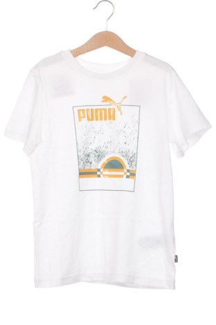 Детска тениска PUMA, Размер 9-10y/ 140-146 см, Цвят Бял, Цена 41,65 лв.
