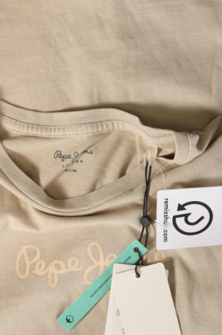 Tricou pentru copii Pepe Jeans, Mărime 13-14y/ 164-168 cm, Culoare Bej, Preț 134,21 Lei