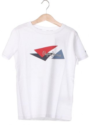 Kinder T-Shirt Pepe Jeans, Größe 7-8y/ 128-134 cm, Farbe Weiß, Preis 22,35 €