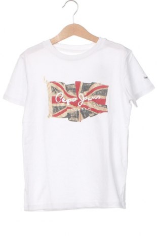 Kinder T-Shirt Pepe Jeans, Größe 7-8y/ 128-134 cm, Farbe Weiß, Preis 21,82 €