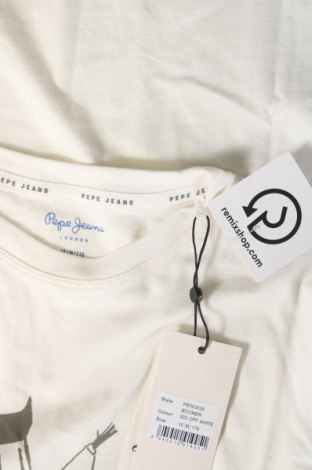 Tricou pentru copii Pepe Jeans, Mărime 15-18y/ 170-176 cm, Culoare Ecru, Preț 80,53 Lei