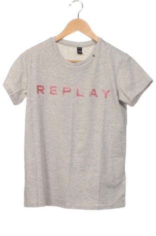 Детска тениска Replay, Размер 13-14y/ 164-168 см, Цвят Сив, Цена 36,48 лв.