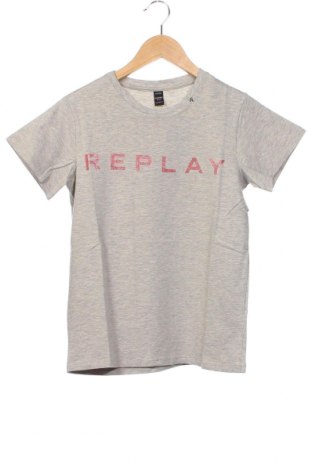 Детска тениска Replay, Размер 11-12y/ 152-158 см, Цвят Сив, Цена 38,40 лв.