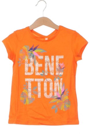 Kinder T-Shirt United Colors Of Benetton, Größe 4-5y/ 110-116 cm, Farbe Orange, Preis 6,80 €