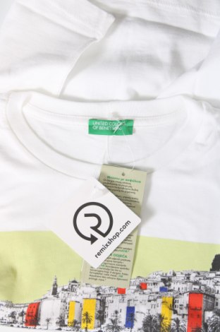 Dziecięcy T-shirt United Colors Of Benetton, Rozmiar 9-10y/ 140-146 cm, Kolor Biały, Cena 87,96 zł