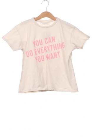 Детска тениска Zara, Размер 7-8y/ 128-134 см, Цвят Бежов, Цена 7,20 лв.