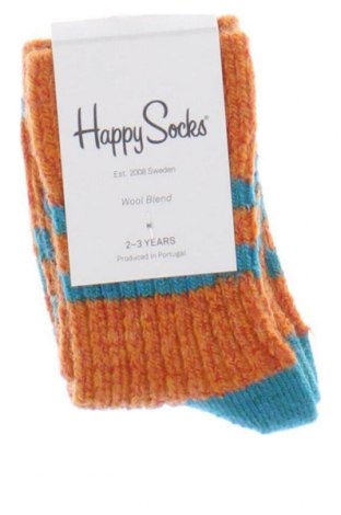 Kinder Socken Happy Socks, Größe 2-3y/ 98-104 cm, Farbe Orange, Preis 12,11 €
