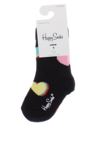 Kinder Socken Happy Socks, Größe 6-9m/ 68-74 cm, Farbe Schwarz, Preis 8,52 €
