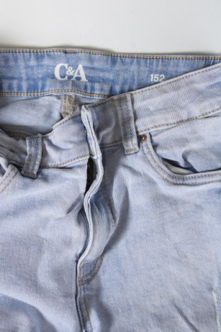 Dziecięce jeansy C&A, Rozmiar 10-11y/ 146-152 cm, Kolor Niebieski, Cena 55,27 zł