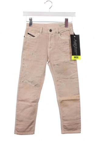 Dziecięce jeansy Diesel, Rozmiar 7-8y/ 128-134 cm, Kolor Beżowy, Cena 79,56 zł