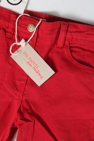 Dziecięce jeansy Du Pareil Au Meme, Rozmiar 9-10y/ 140-146 cm, Kolor Czerwony, Cena 73,41 zł