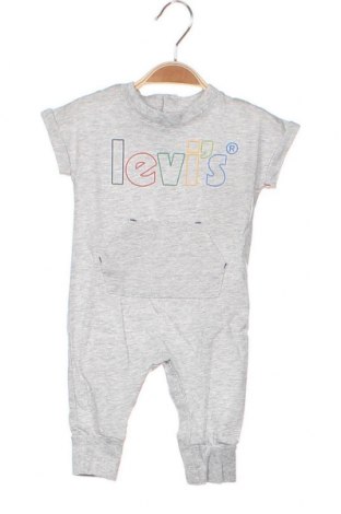 Детски гащеризон Levi's, Размер 3-6m/ 62-68 см, Цвят Сив, Цена 71,40 лв.