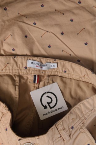 Παιδικό κοντό παντελόνι U.S. Polo Assn., Μέγεθος 11-12y/ 152-158 εκ., Χρώμα  Μπέζ, Τιμή 12,79 €