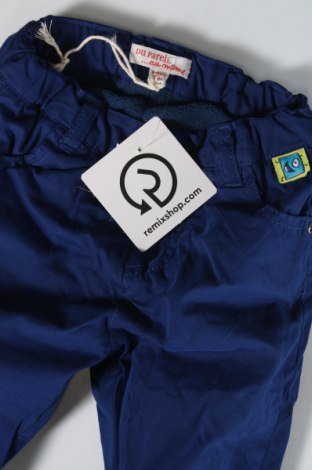 Pantaloni pentru copii Du Pareil Au Meme, Mărime 3-6m/ 62-68 cm, Culoare Albastru, Preț 30,39 Lei