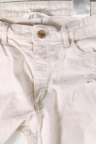 Pantaloni pentru copii H&M, Mărime 12-13y/ 158-164 cm, Culoare Ecru, Preț 27,63 Lei