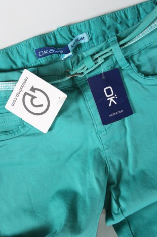 Pantaloni pentru copii Okaidi, Mărime 7-8y/ 128-134 cm, Culoare Verde, Preț 86,84 Lei