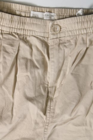 Pantaloni pentru copii Zara, Mărime 12-13y/ 158-164 cm, Culoare Bej, Preț 46,05 Lei