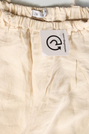 Детски панталон Zara, Размер 13-14y/ 164-168 см, Цвят Бежов, Цена 20,40 лв.