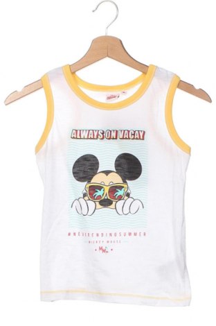 Μπλουζάκι αμάνικο παιδικό Disney, Μέγεθος 7-8y/ 128-134 εκ., Χρώμα Λευκό, Τιμή 8,25 €